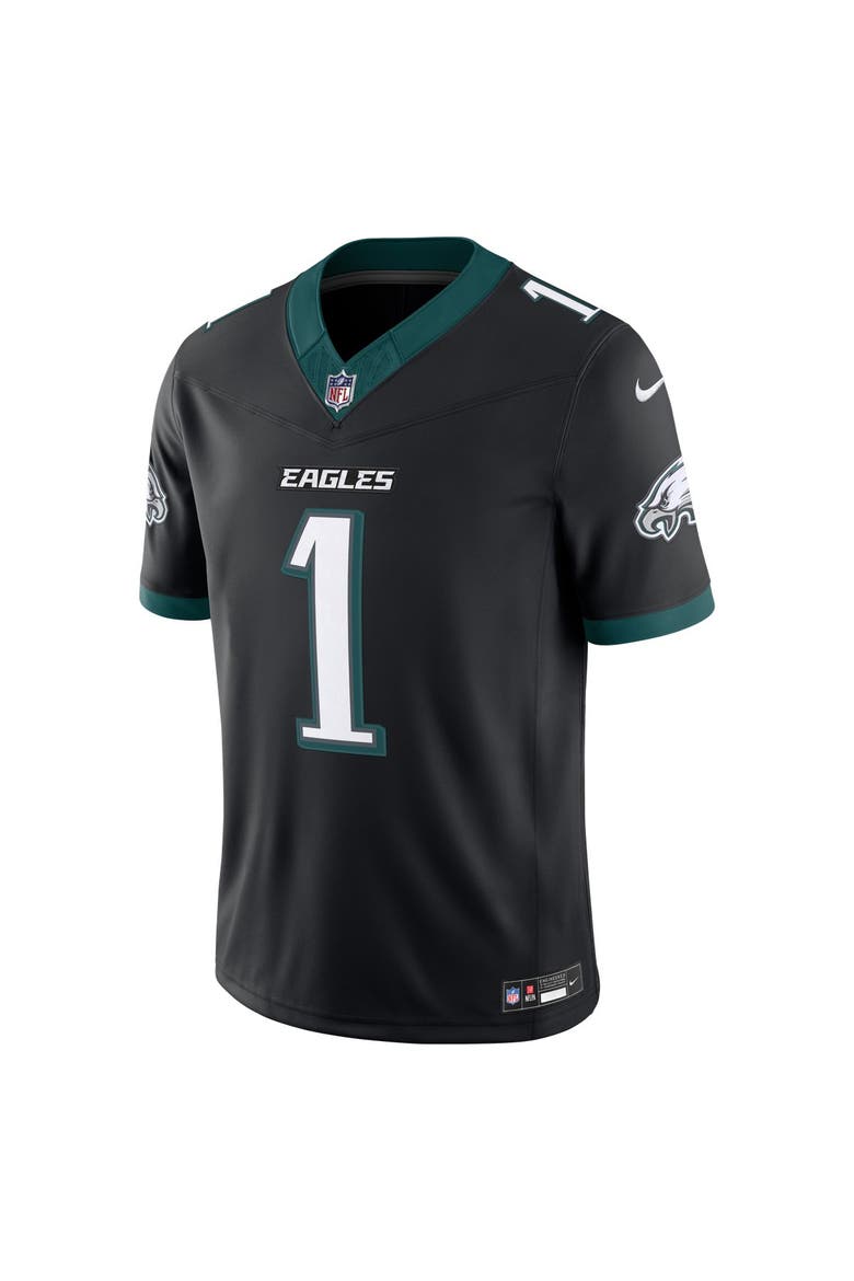 Men's Nike Jalen Hurts Black Philadelphia Eagles Alternate Vapor F.U.S.E. Stitched Limited Jersey, Alternate, color, Black