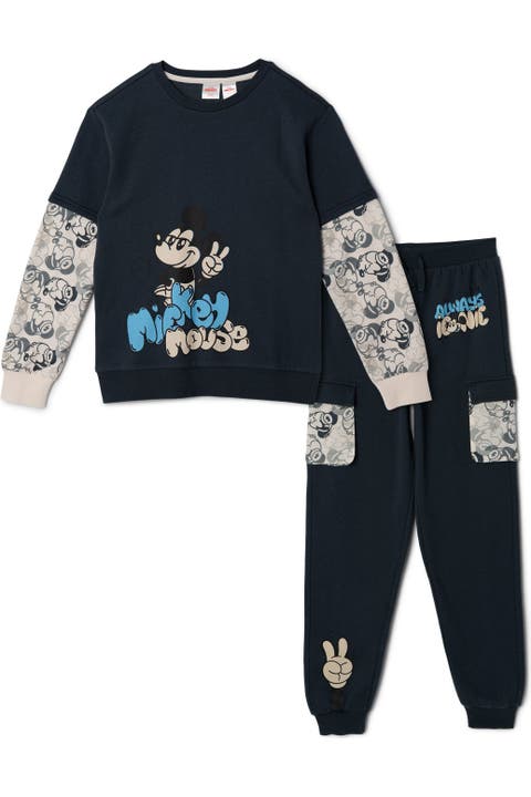 Mickey Mouse Fleece Sweatshirt and Jogger Pants 2-Piece Set
