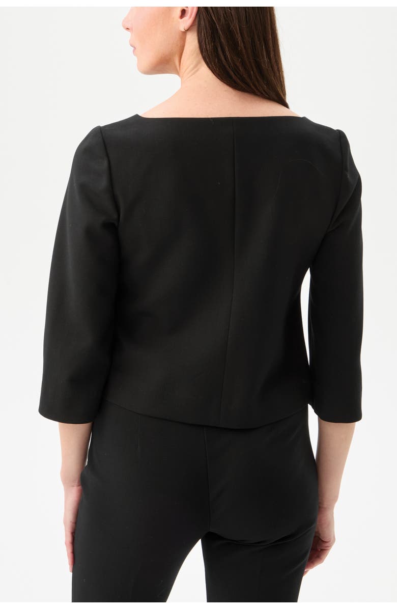 Trina Turk Haddy Boxy Suiting Top, Alternate, color, Black