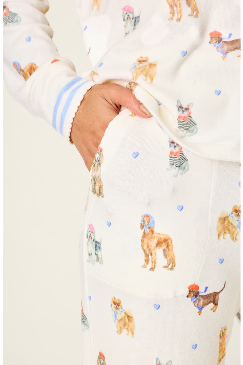 Meet Me in Pawris 2-Piece Pajama Set, Alternate, color, IVORY