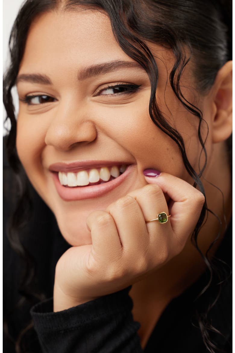 Stone Ring - Mae Ring Green, Alternate, color, Green