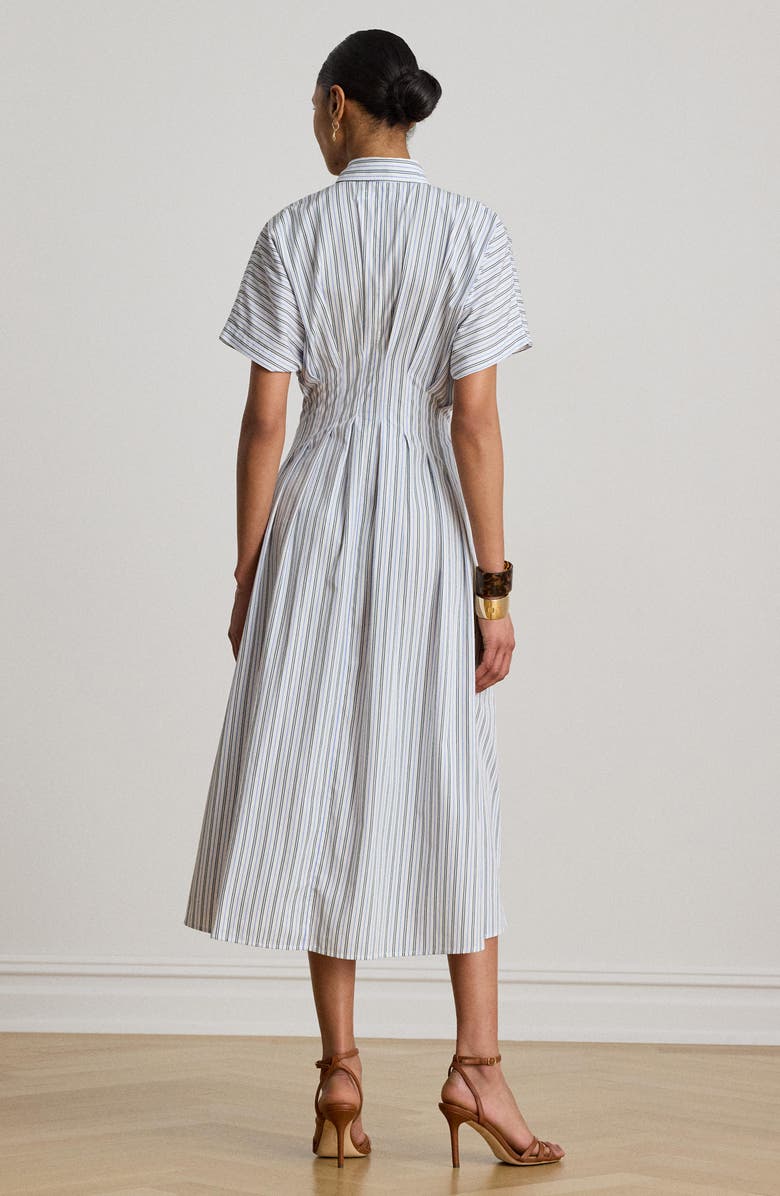 Lauren Ralph Lauren '70s Stripe Cotton Broadcloth Shirtdress, Alternate, color, Blue/ Multi