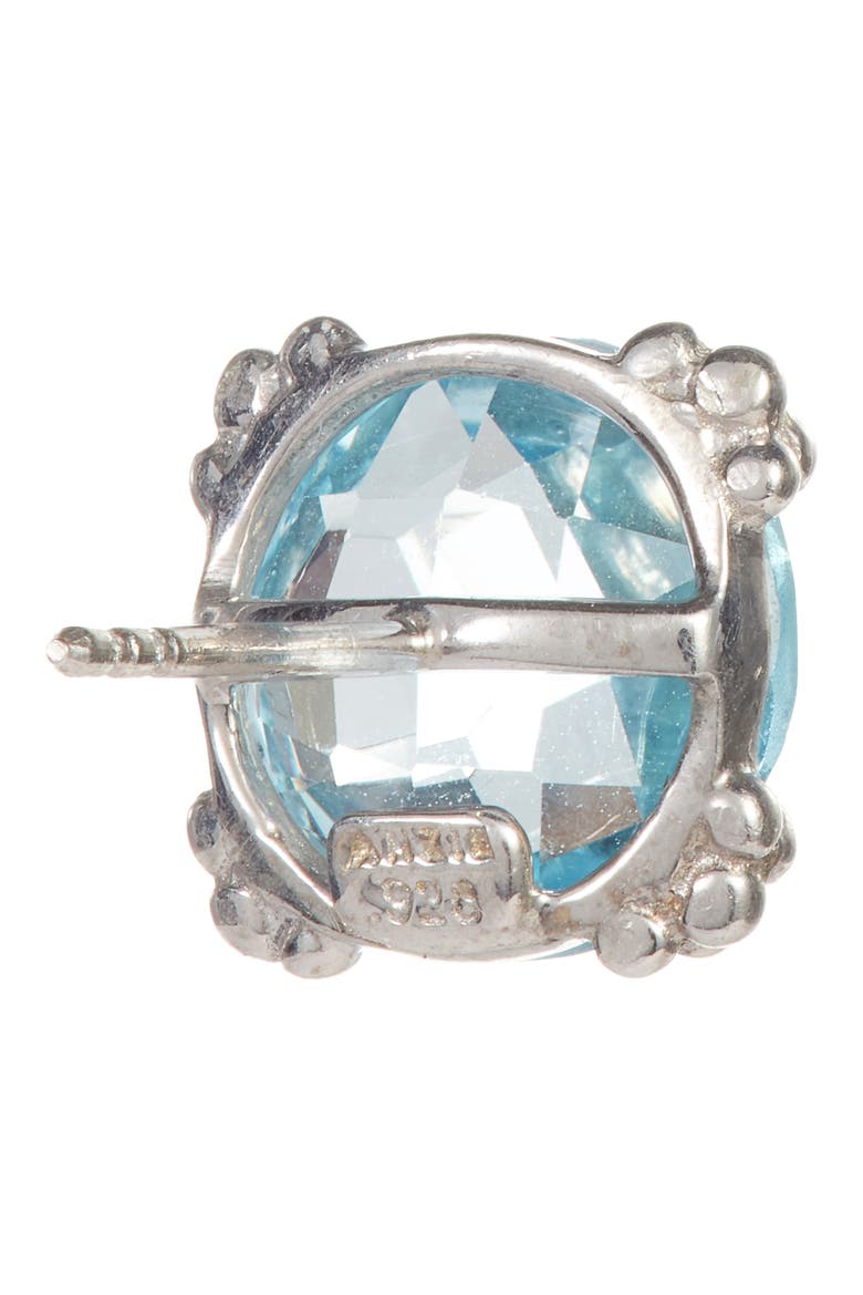 Cluster Topaz Stud Earrings, Alternate, color, BLUE TOPAZ