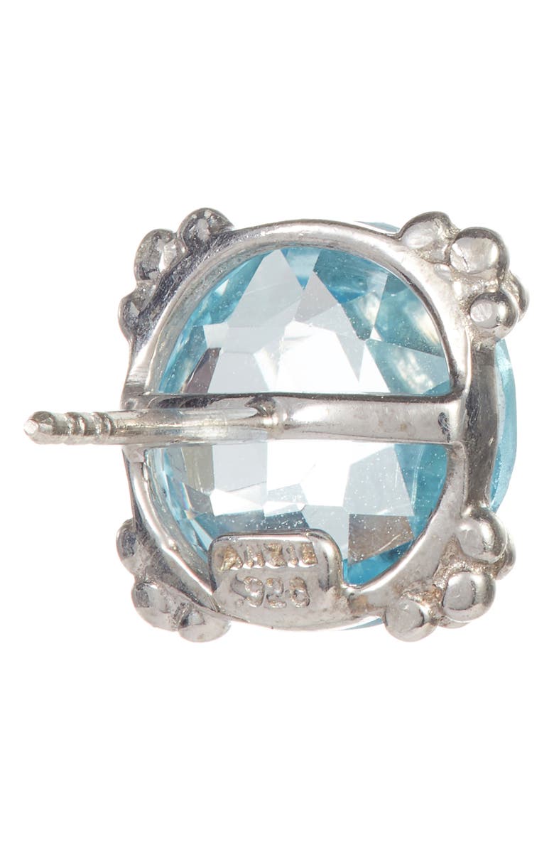 Anzie Cluster Topaz Stud Earrings, Alternate, color, Blue Topaz