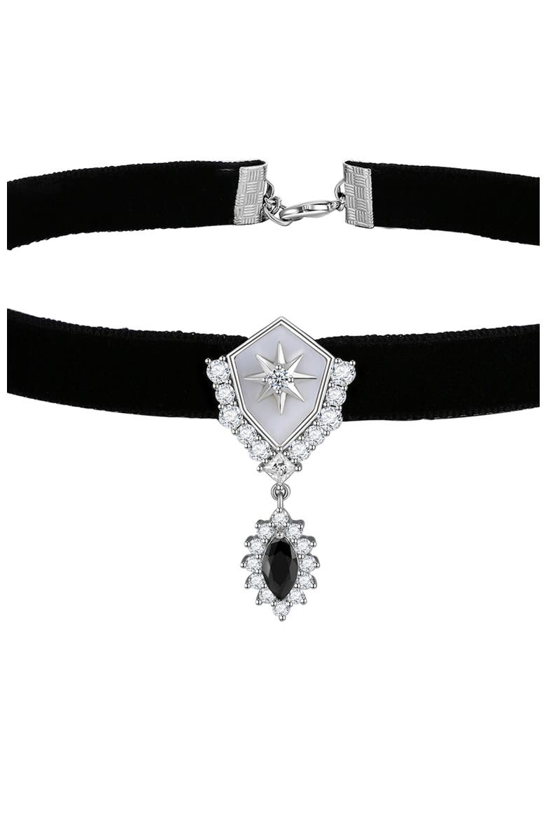 Guardian of the Galaxy Choker, Alternate, color, Black & Sliver&Crystal Clear