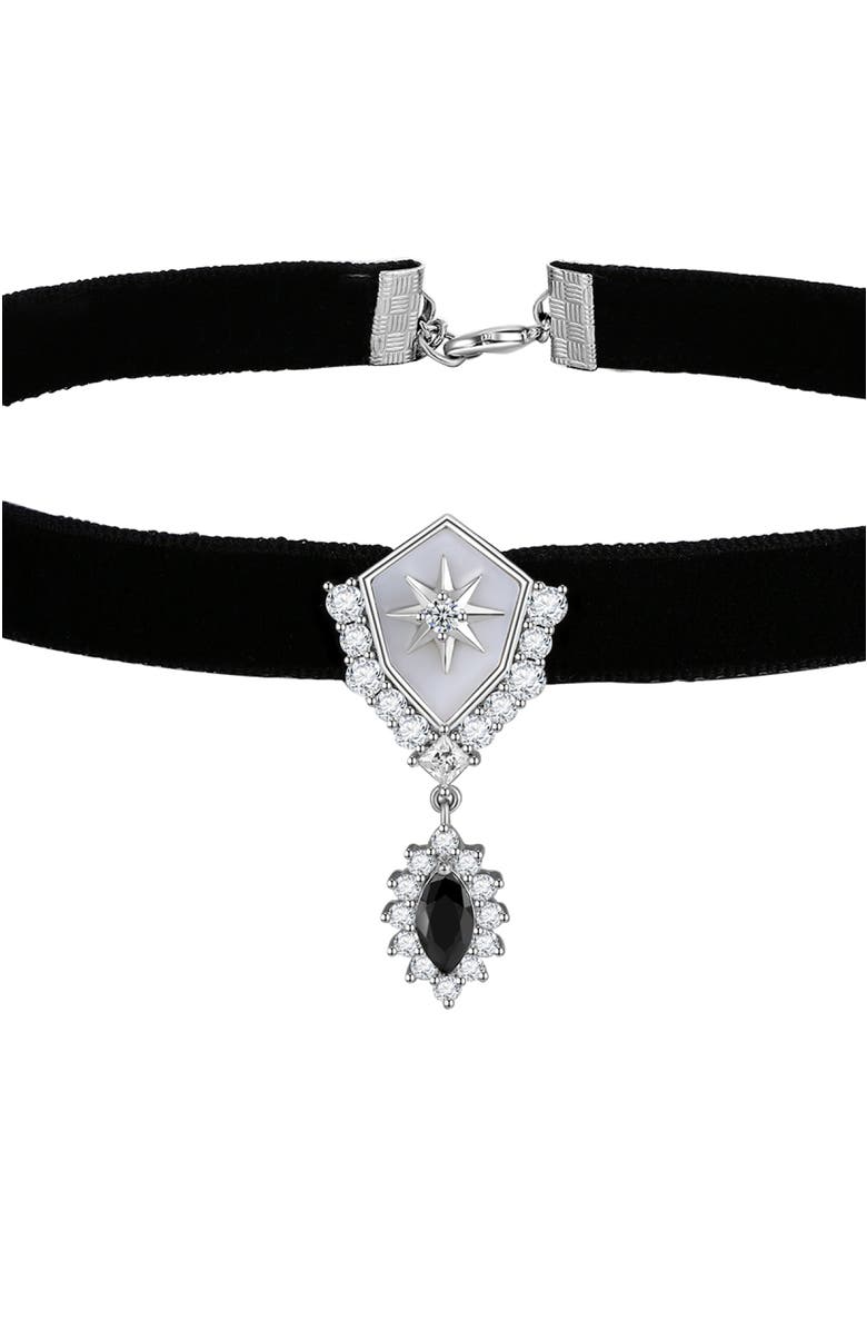 RC RETRO CHIC Guardian of the Galaxy Choker, Alternate, color, Black & Sliver&Crystal Clear