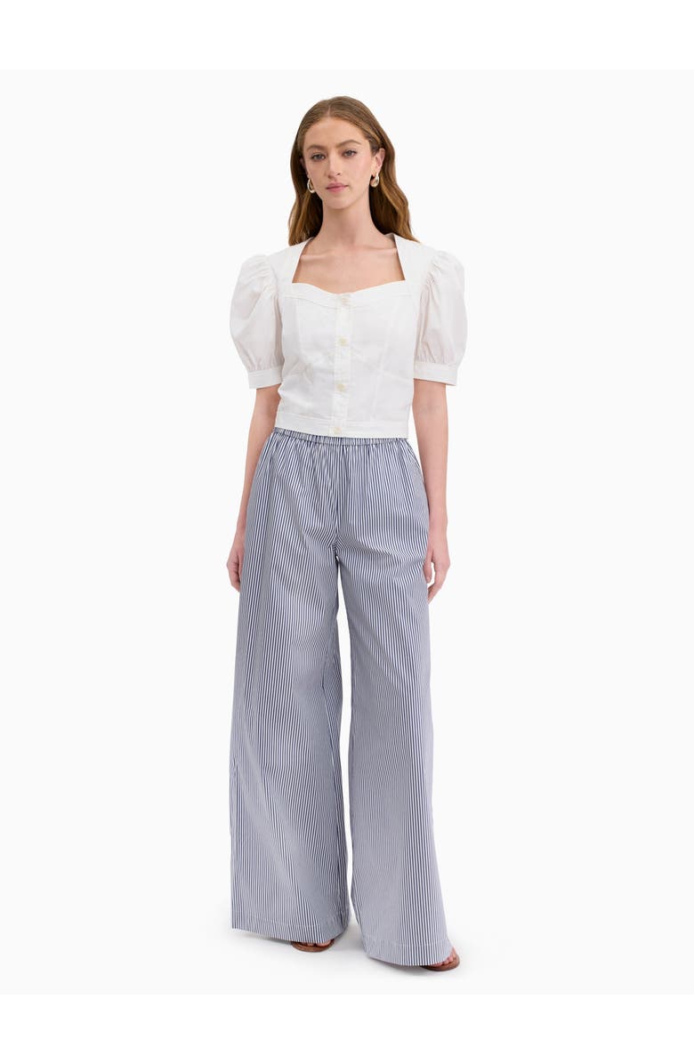 Rebecca Taylor Brielle Poplin Shirt, Main, color, Ivory