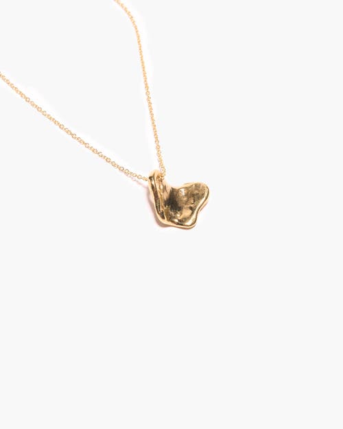 Odette New York Papillon Necklace In Brass