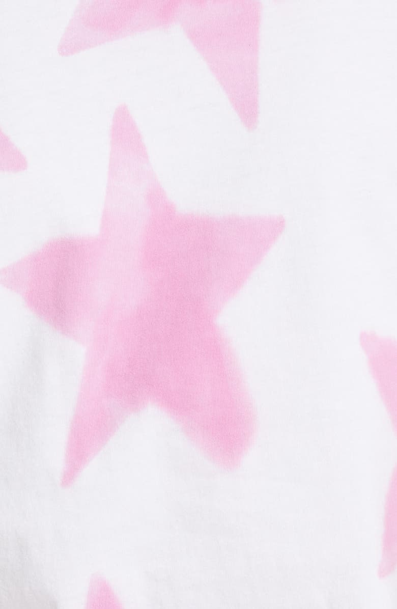 Collina Strada Star Print Ring Gathered Organic Cotton Crop Graphic Tee, Alternate, color, 