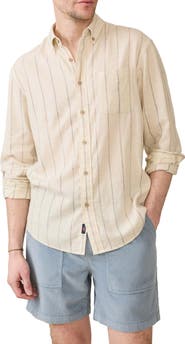 Faherty Breeze Linen Blend Button-Down Shirt