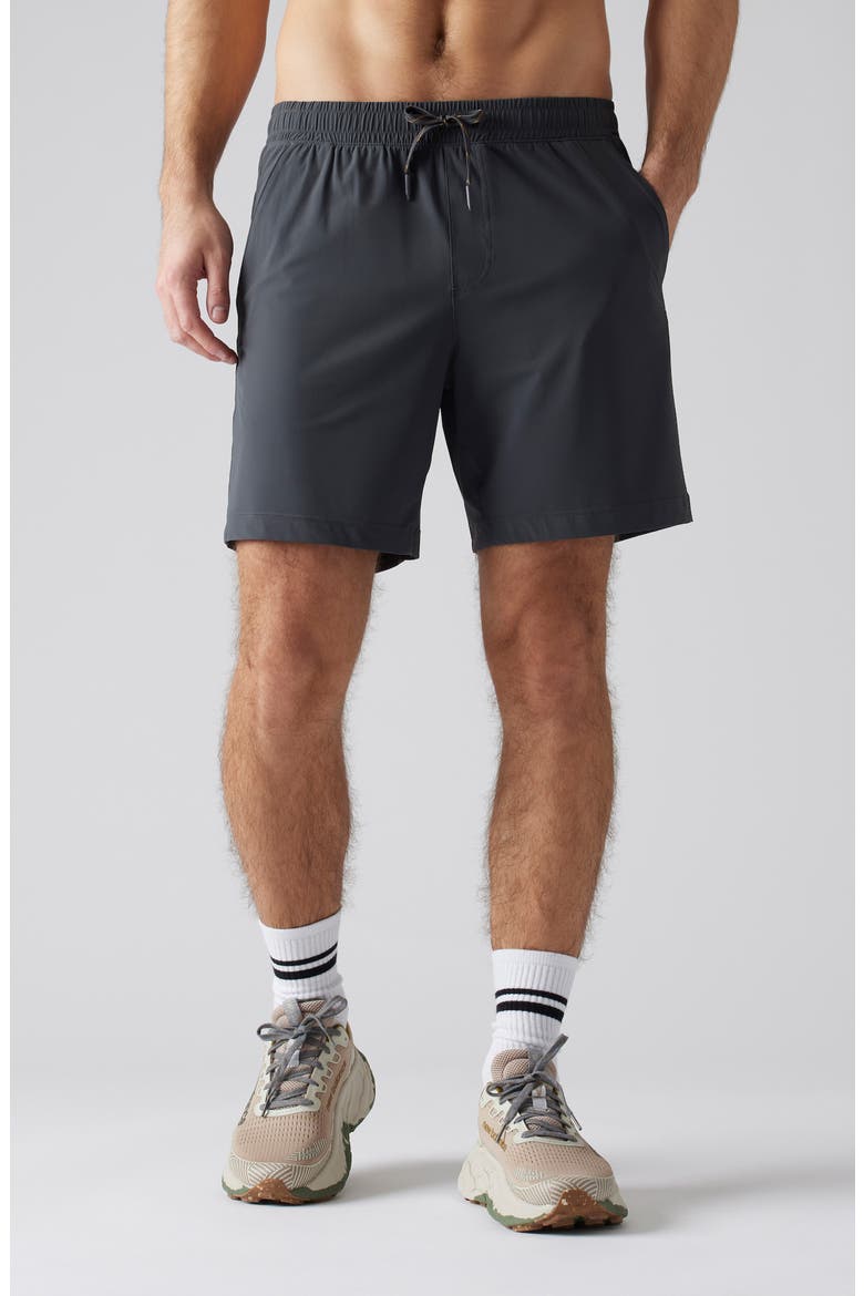 Pursuit 7-Inch Lined Training Shorts, Main, color, ASPHALT