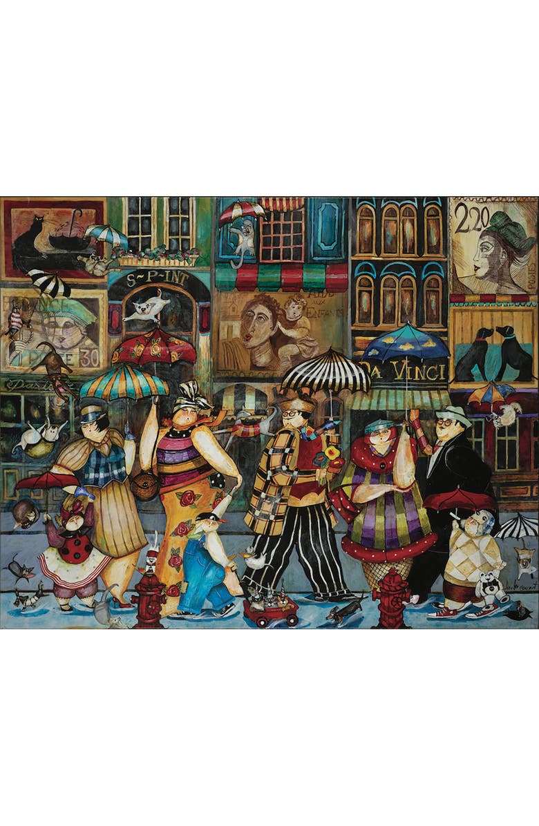 Hart Puzzles Raining Cats and Dogs in Paris by Jennifer Garant 1000 Piece Puzzle, Alternate, color, Multicolored