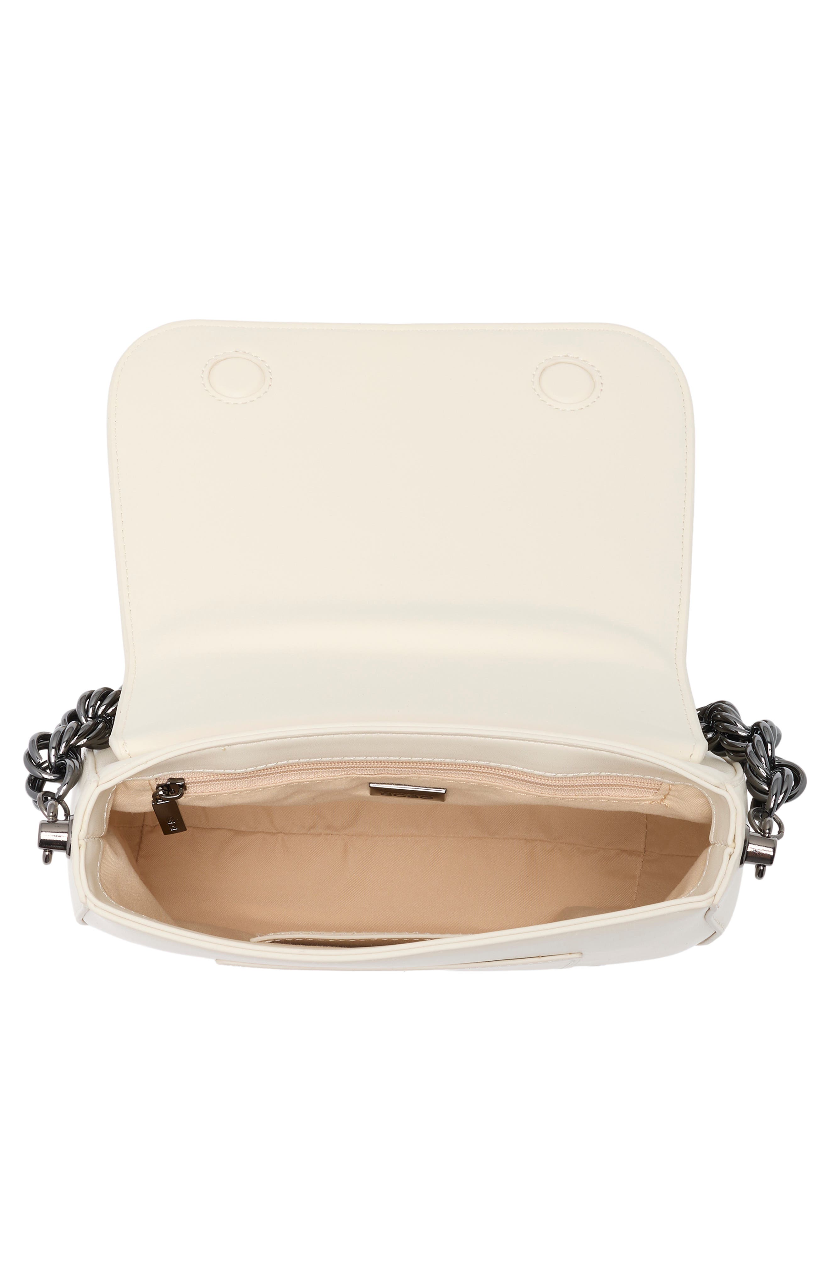 BCBG Twisted Top Handle Saddle Bag, Alternate, color, Cloud