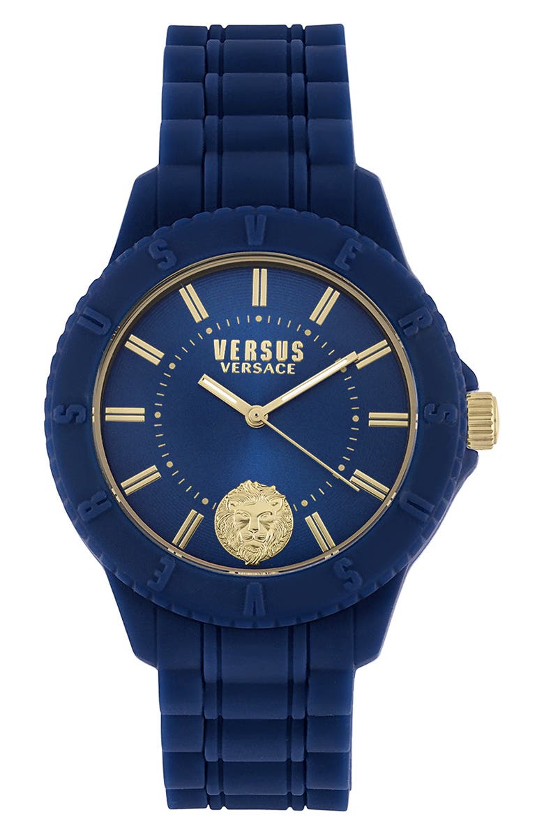 VERSUS Versace Tokyo Silicone Strap Watch, 42mm, Main, color, 