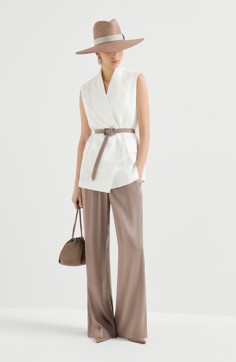 Brunello Cucinelli Track trousers, Alternate, color, Cocoa