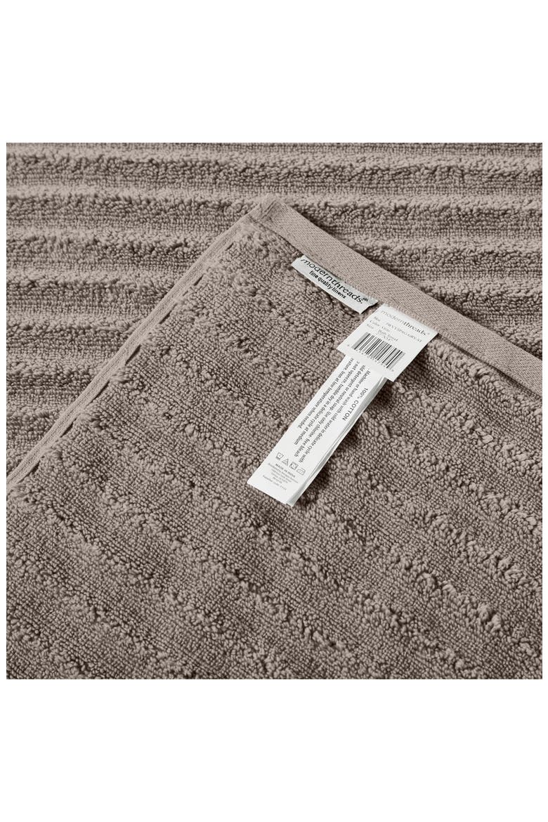 Luxury Spa Collection Wavy Quick Dry 6-Piece Towel Set - Gray, Alternate, color, gray