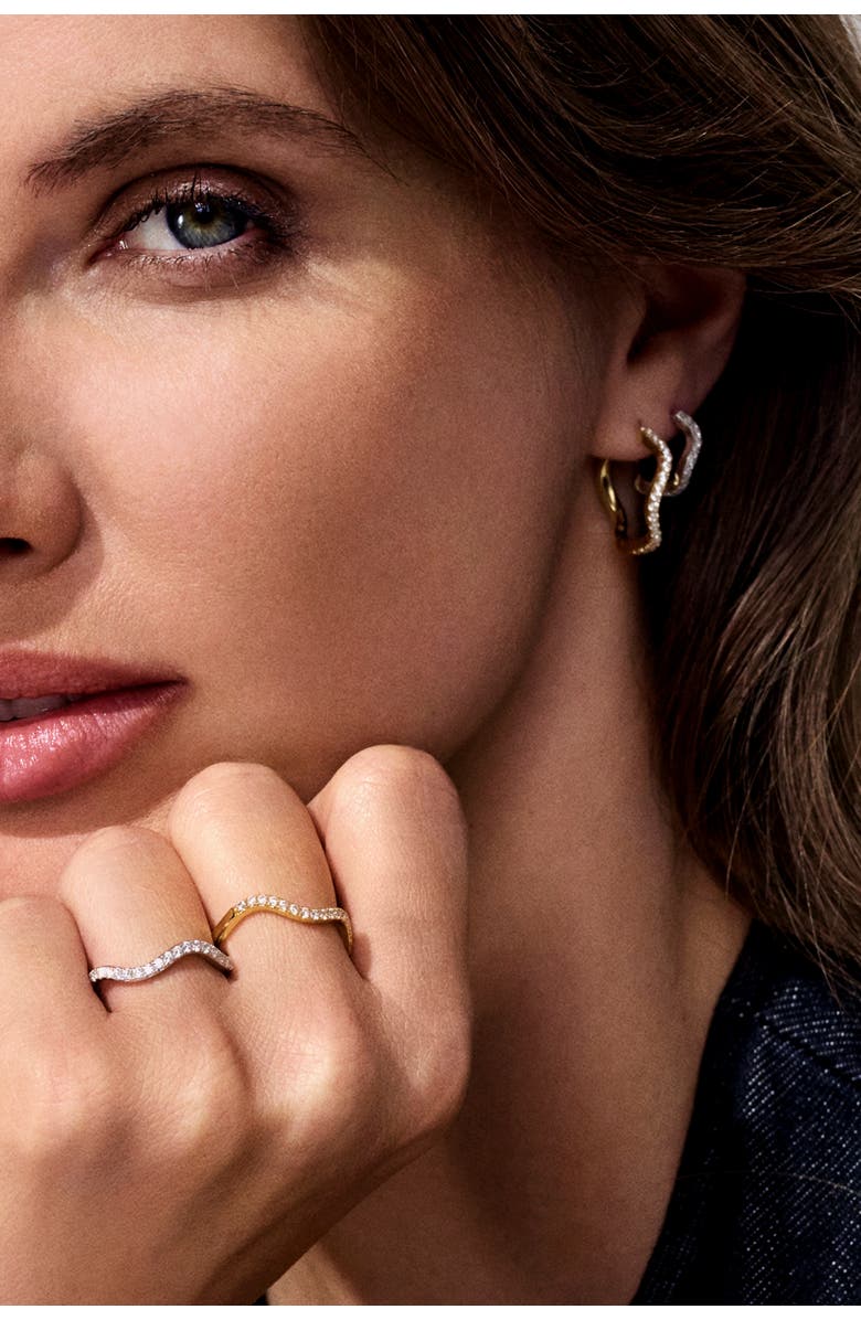 Sif Jakobs Jewellery Earrings Ellera Waves, Alternate, color, 18K Gold Plated