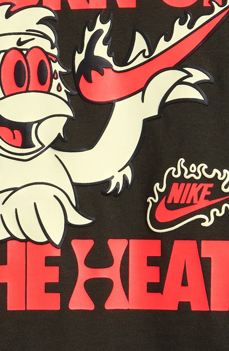Nike Kids' Turn Up the Heat Cotton Graphic T-Shirt, Alternate, color, Sequoia