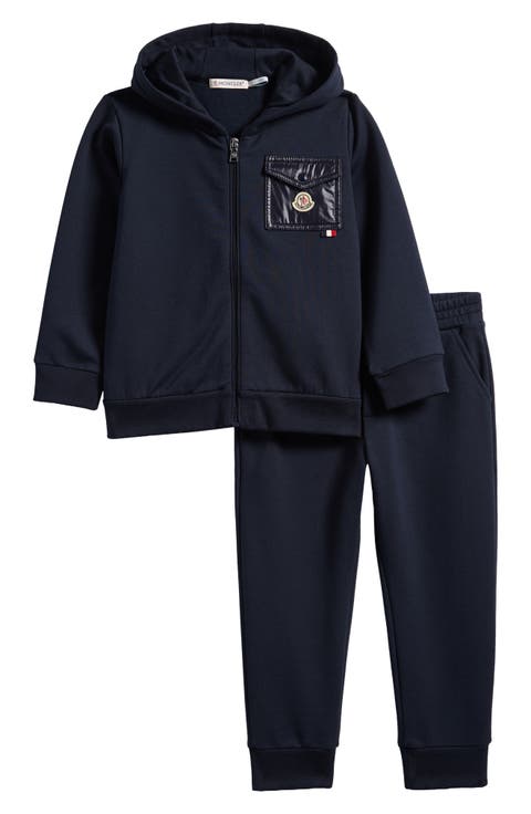 Kids' Contrast Pocket Hoodie & Joggers Set