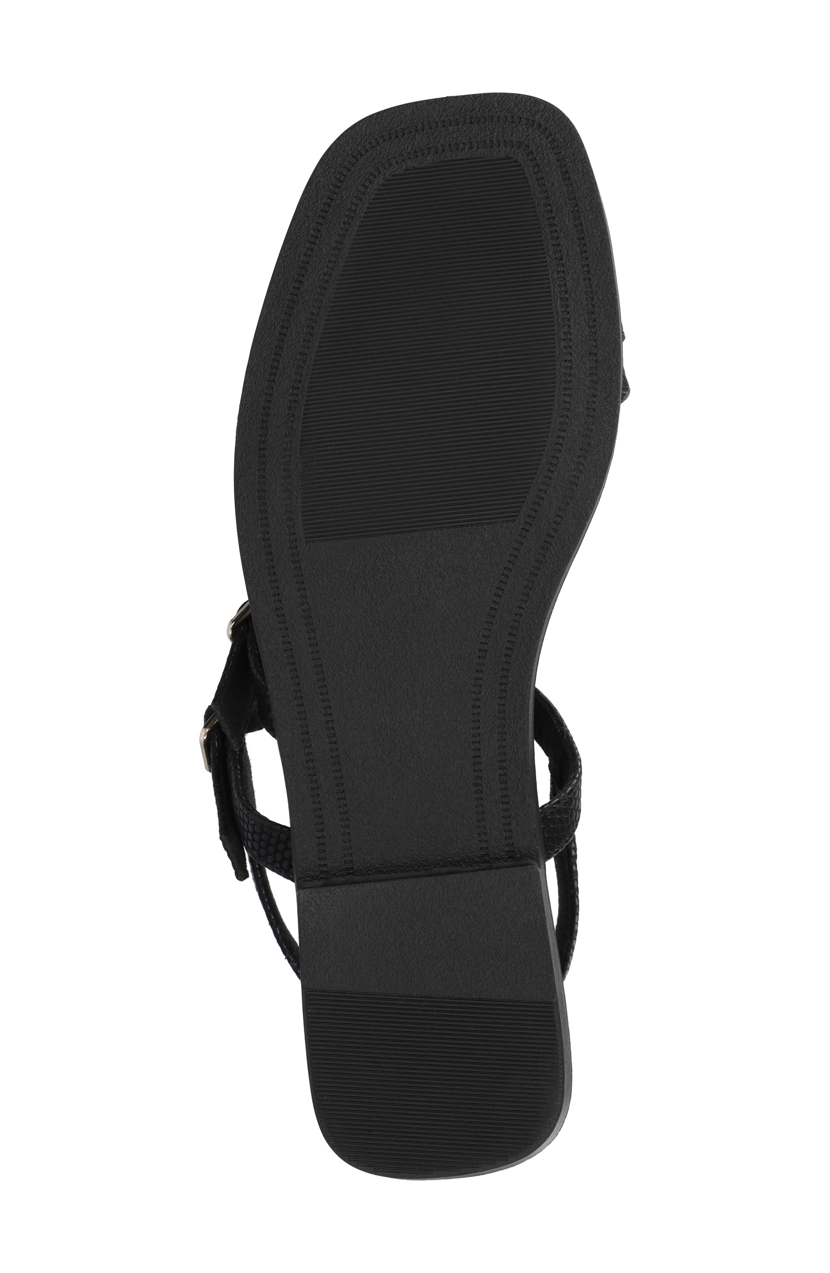 Journee Collection Brianna Sandal, Alternate, color, Black Lizard