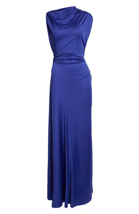 Draped Stretch Jersey Gown