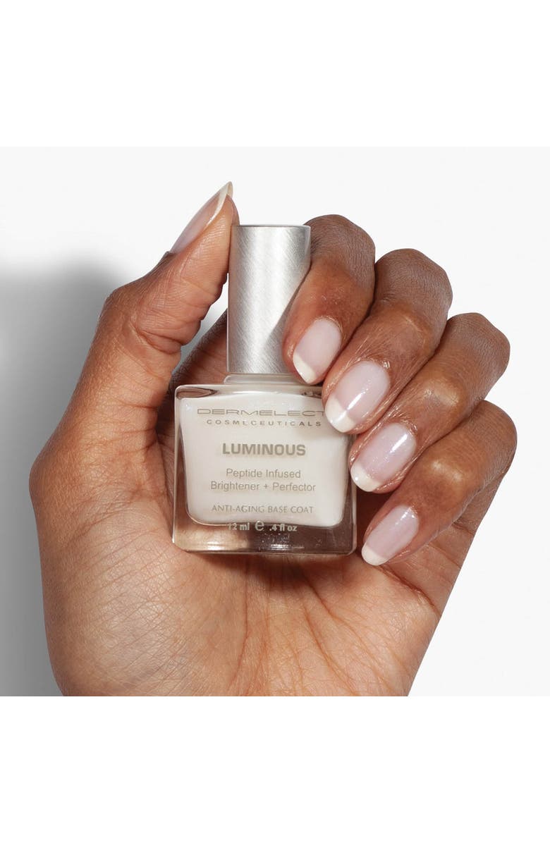 Dermelect LUMINOUS Brightener + Perfector Base Coat, Alternate, color, White