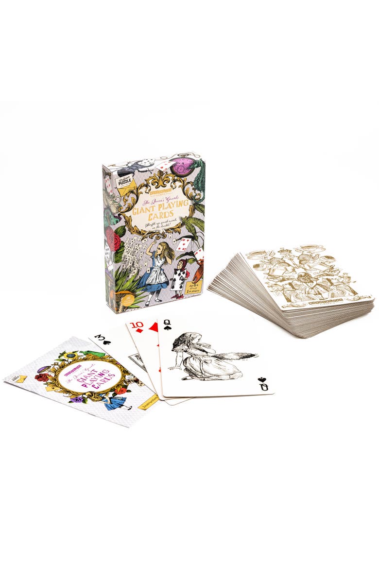 Professor Puzzle Queen's Guards Giant Playing Cards 54 Xl Cards, Alternate, color, Multicolored