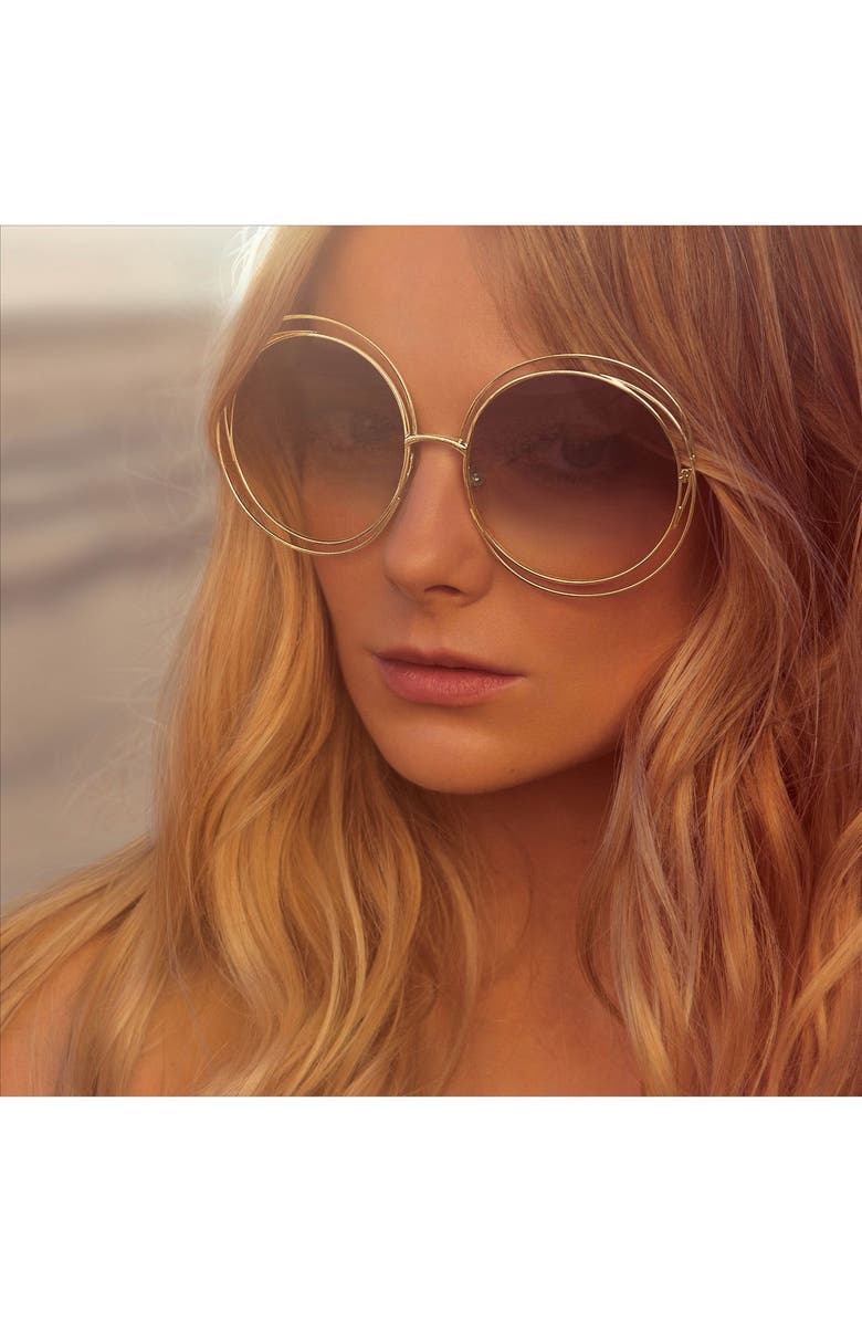 Chloé 62mm Oversize Sunglasses, Main, color,