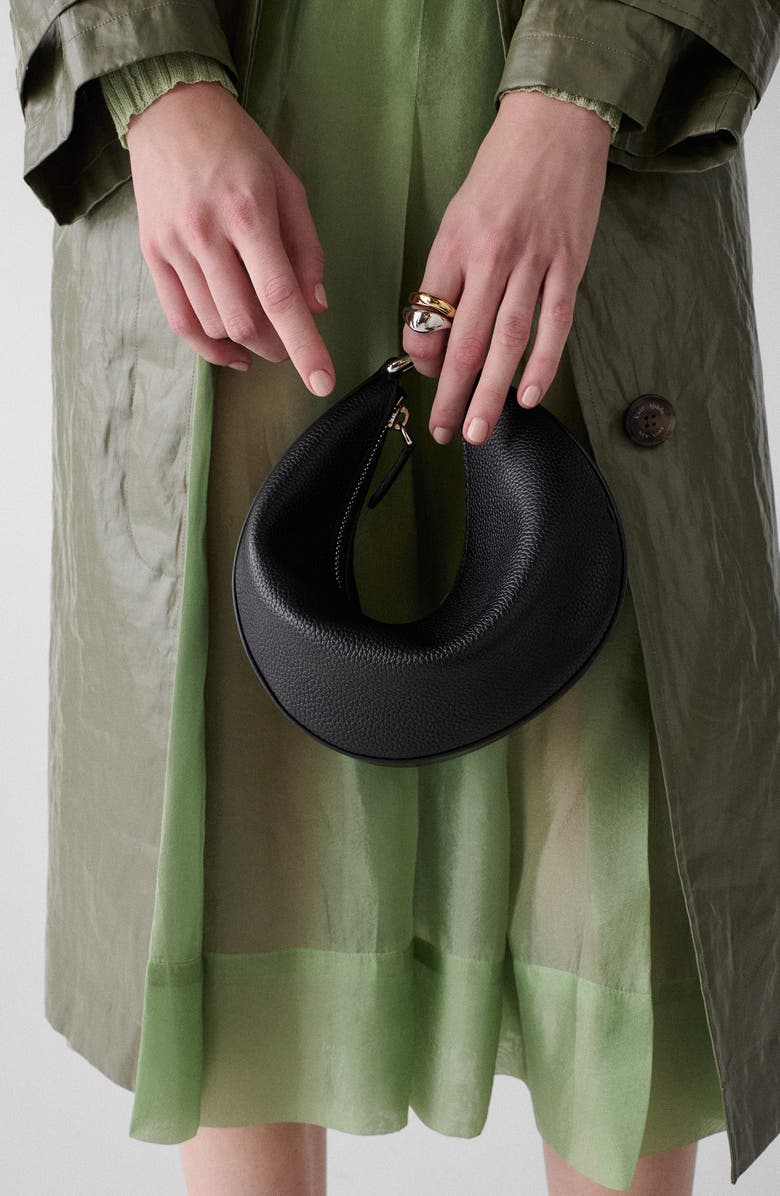 Kate Spade New York duo pebble leather crossbody bag, Alternate, color, Black/ Silver