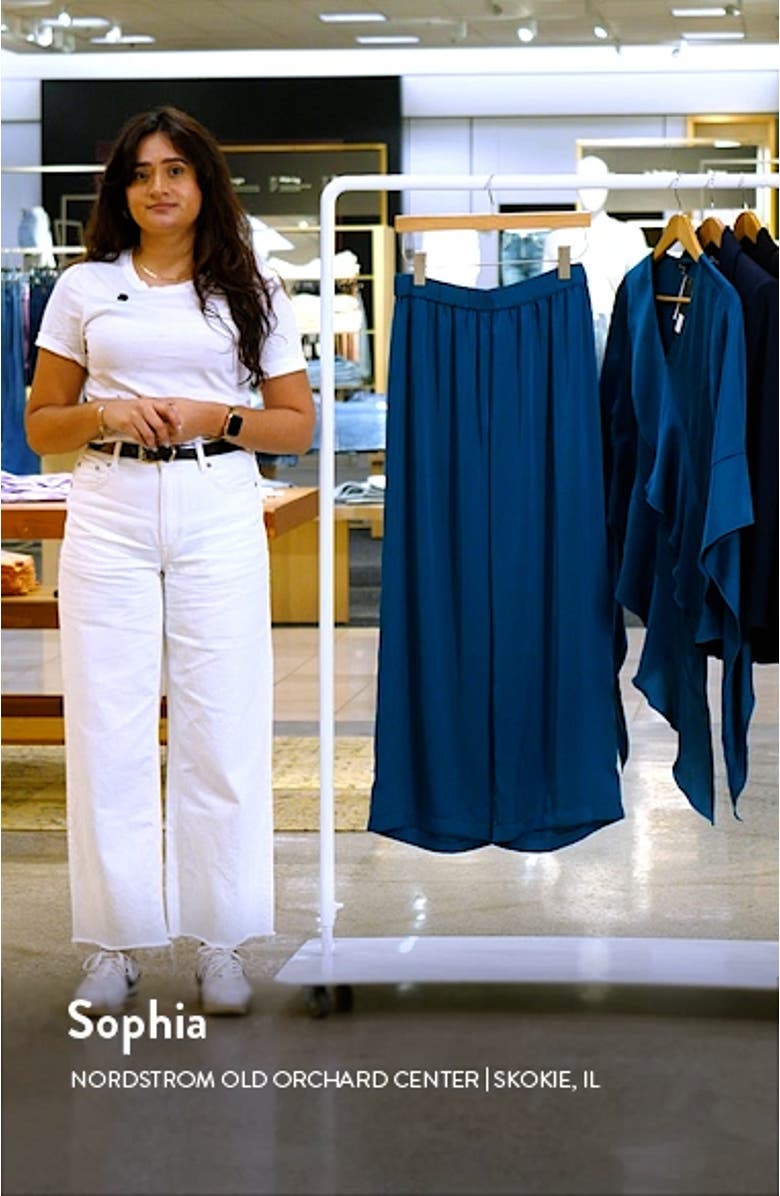 Charmeuse Wide Leg Pants, sales video thumbnail