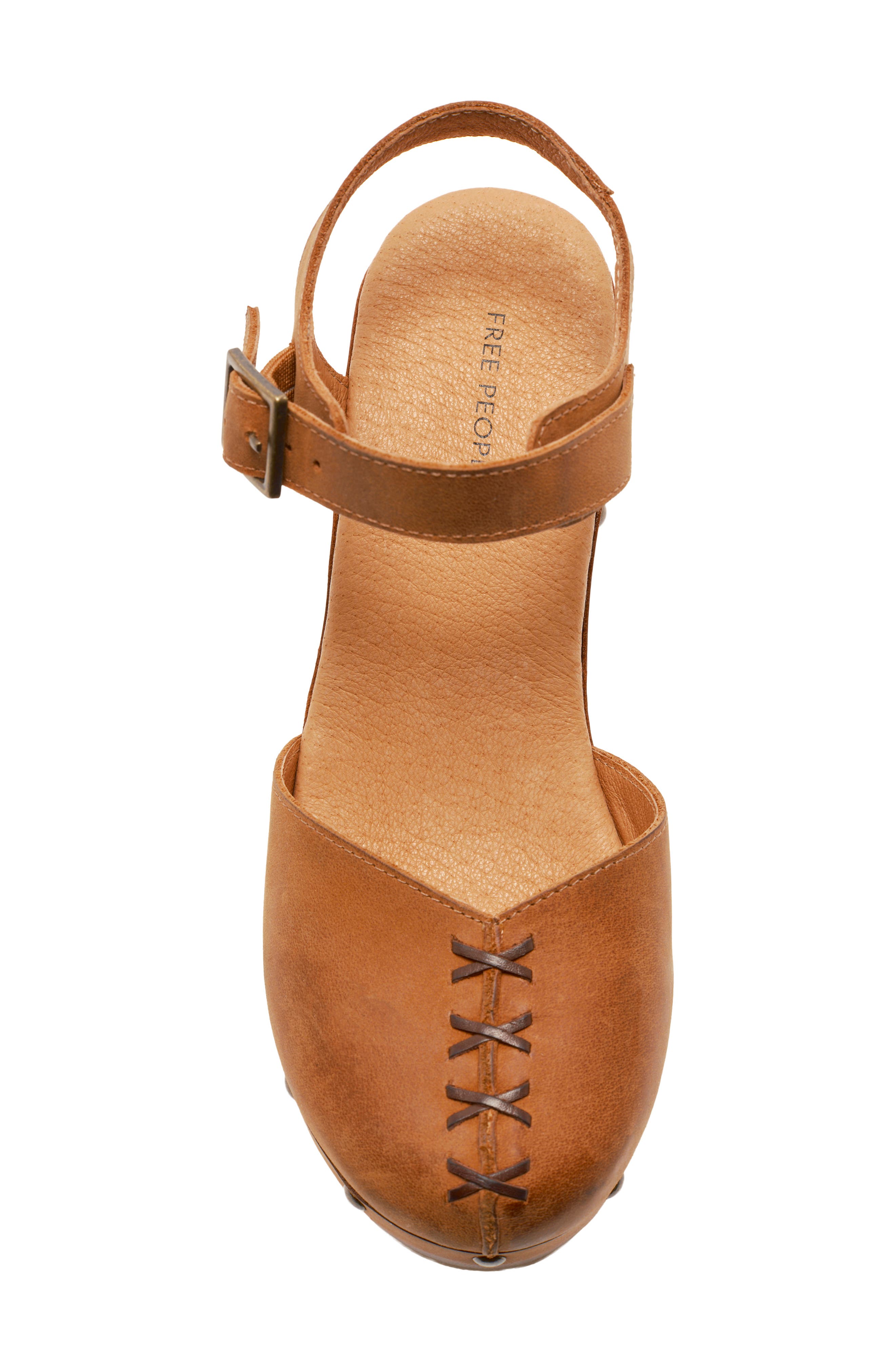 Doubs Platform Clog, Alternate, color, TAN LEATHER