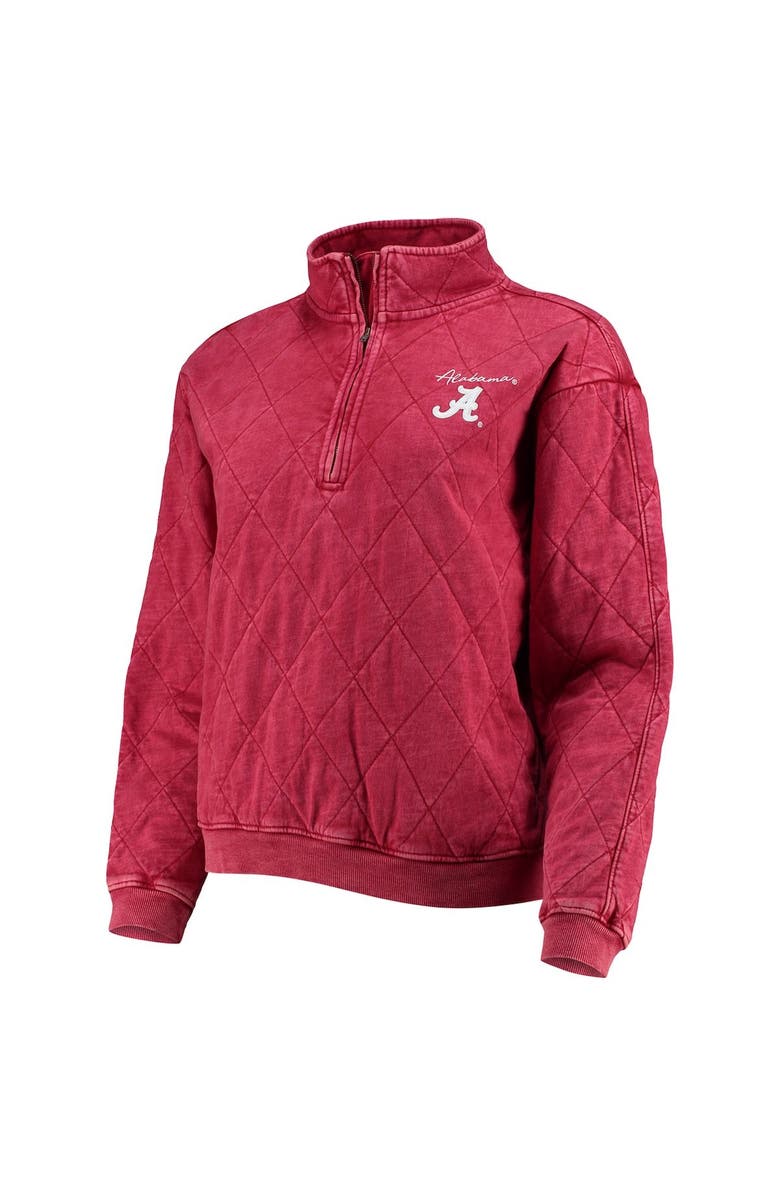 GAMEDAY COUTURE Women's Gameday Couture Crimson Alabama Crimson Tide Unstoppable Chic Quilted Quarter-Zip Jacket, Alternate, color,