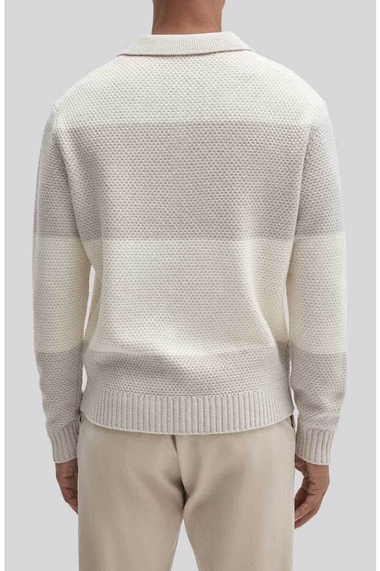 Sylvestro Long Sleeve Polo Sweater, Alternate, color, MOONSTONE