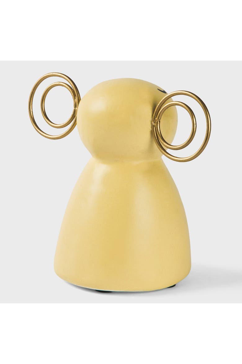 Winter Bear Figurine, Alternate, color, White and Gold