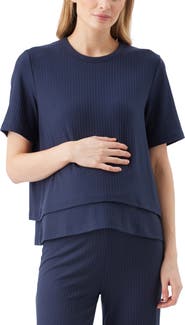 Ripe Maternity Mike Rib Nursing Top