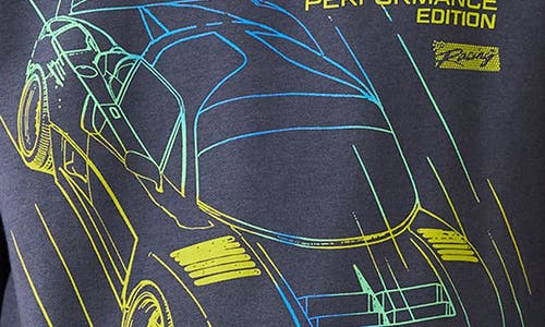 Next Kids' Car Cotton Blend Graphic Hoodie In Blue