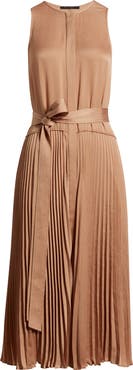 KOBI HALPERIN Maxine Crinkle Pleated Midi Dress