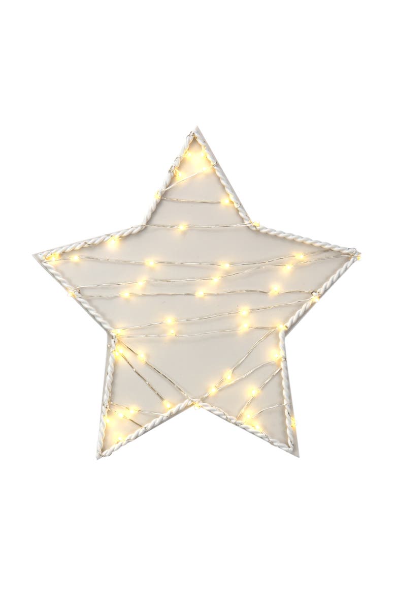 Signature Star LED Light Up Wall Decor/Wall Hanging, Alternate, color, Cream