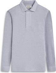 Bugatchi Long Sleeve Cotton Blend Polo