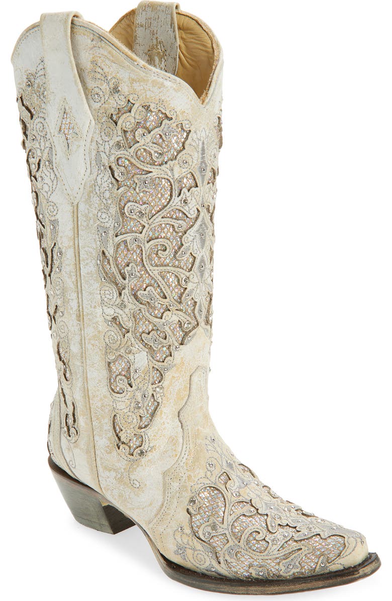 CORRAL Glitter Mid Calf Western Boot, Main, color,
