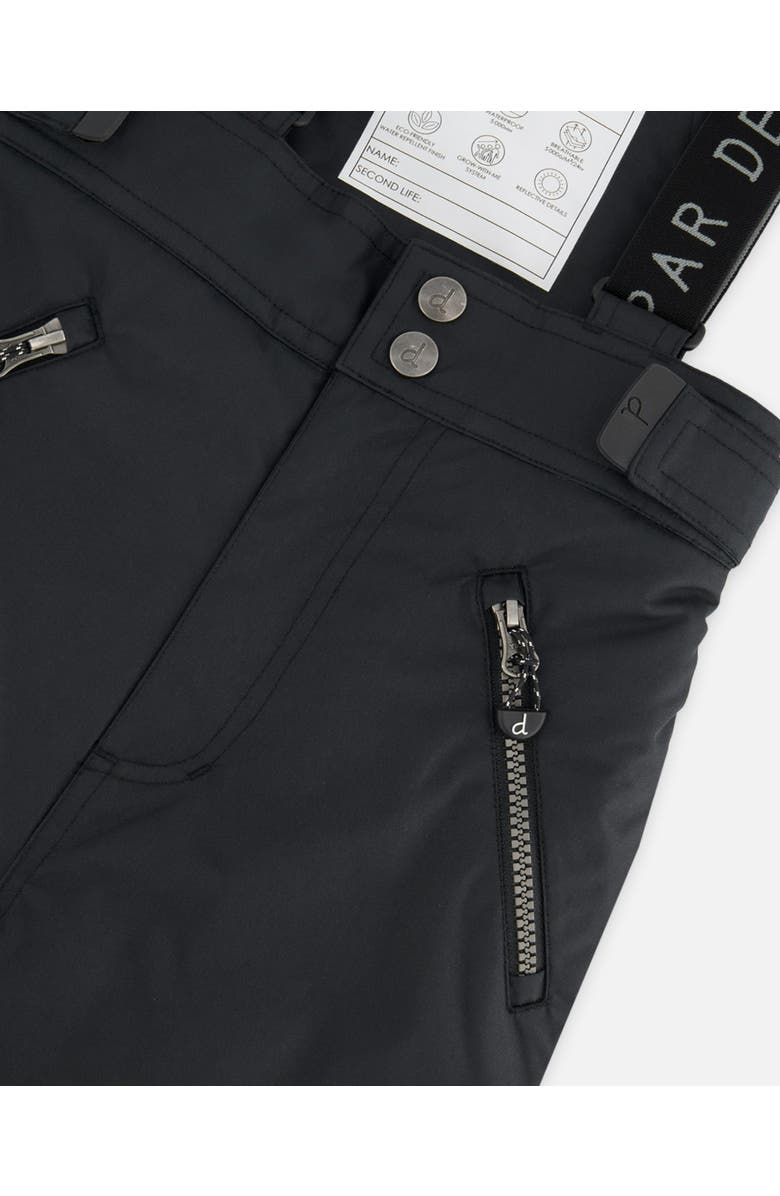 Deux par Deux Kids Unisex Snow Pants Black, Alternate, color, 