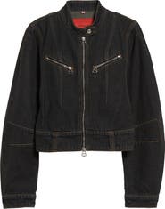 Eckhaus Latta Signal Denim Zip Jacket