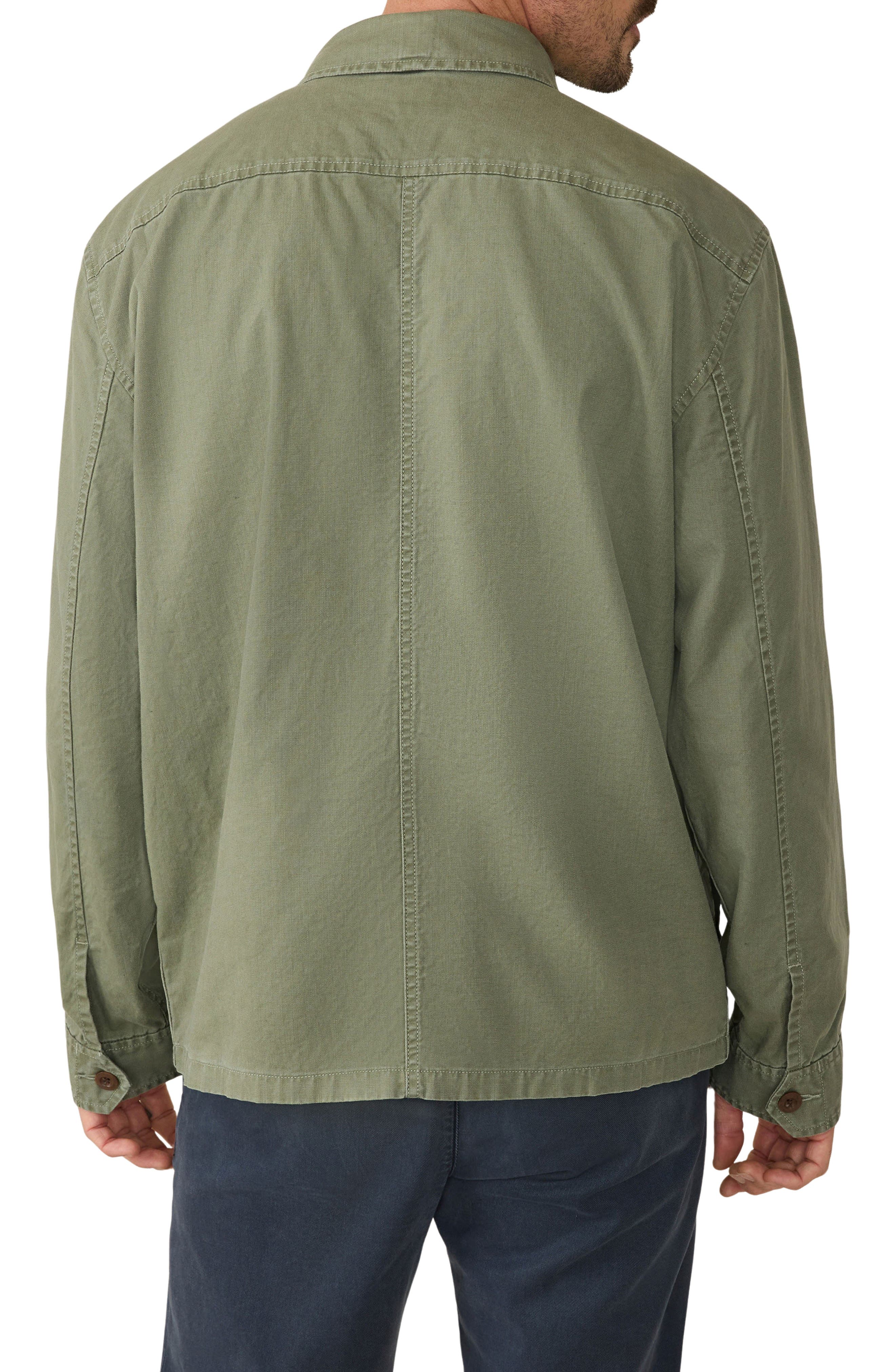 Commander Cotton & Linen Button-Up Shirt Jacket - image 2