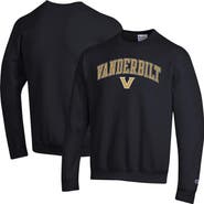 Champion Men's Champion  Black Vanderbilt Commodores Arch Over Logo Pullover Sweatshirt