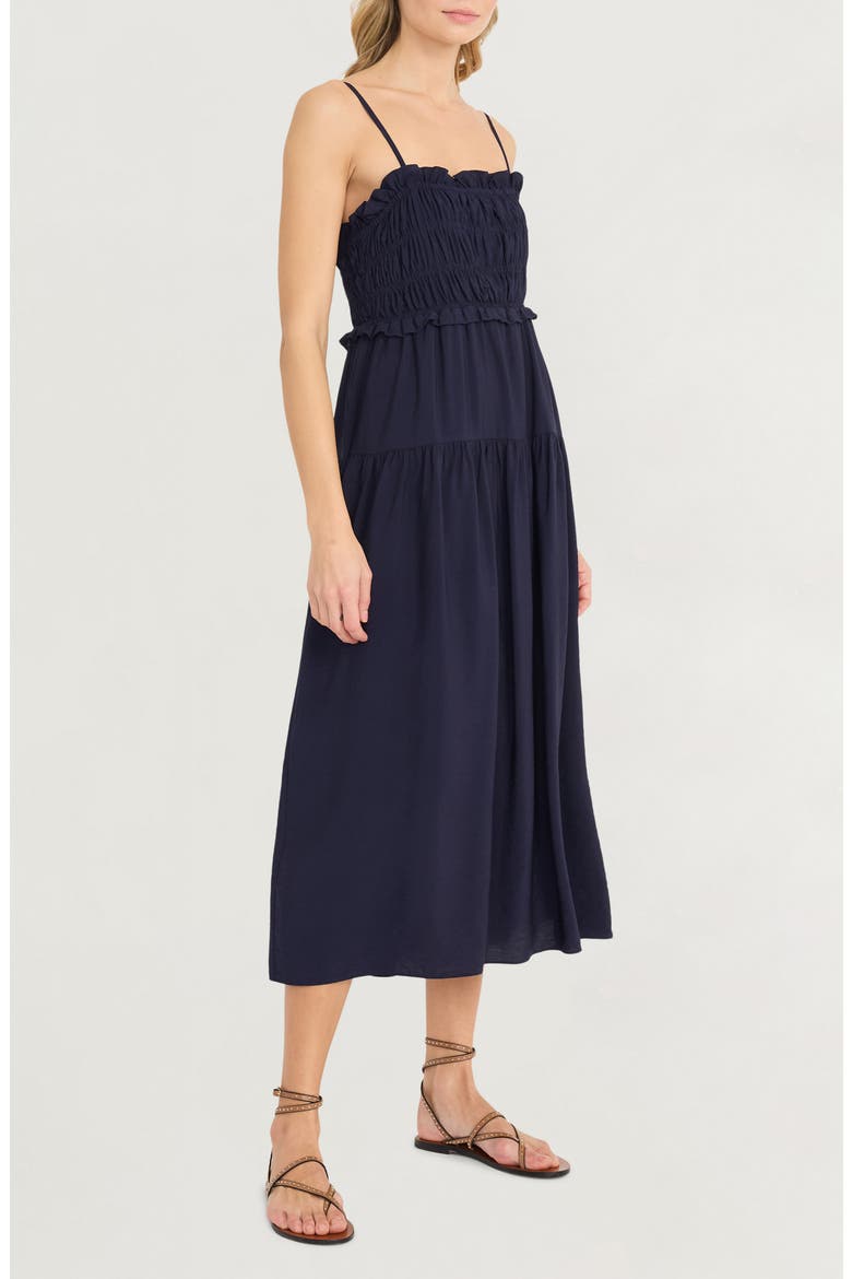 Smocked Tank Dress, Alternate, color, NAVY BLAZER
