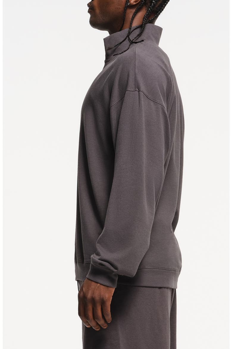 Jersey Lounge Quarter Zip Pullover, Alternate, color, ASH