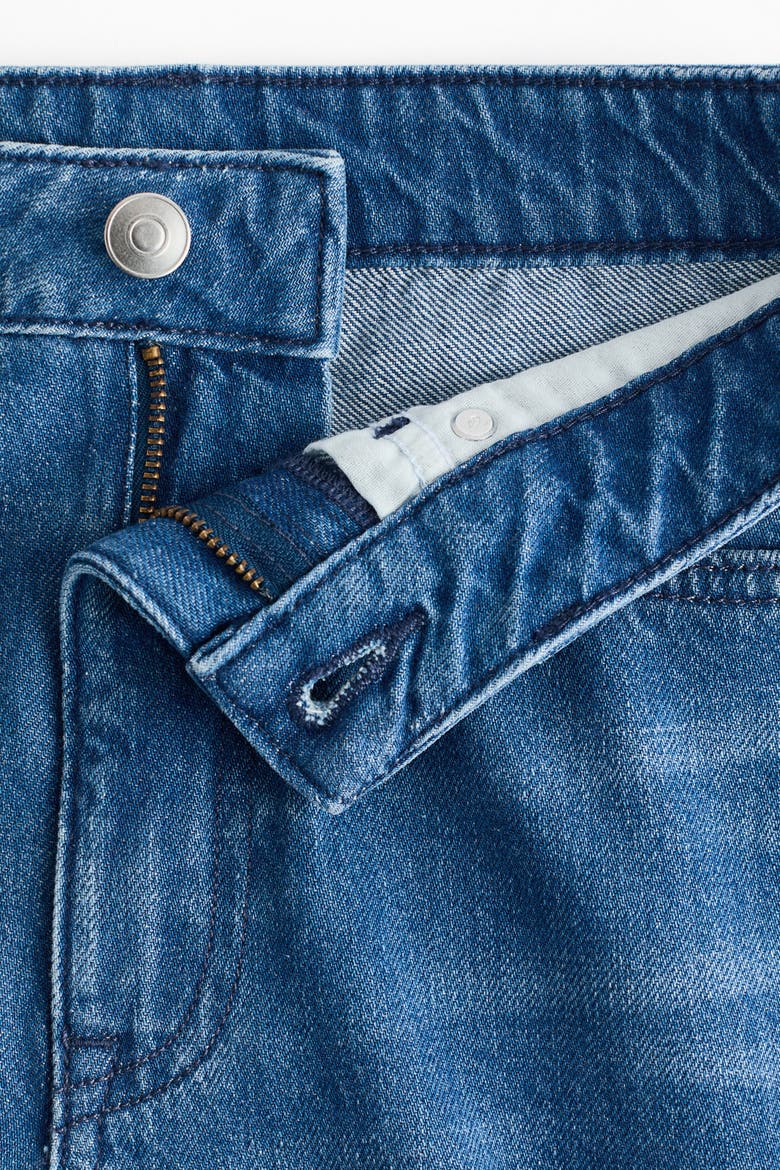 Wide Regular Side-striped Jeans, Alternate, color, Denim blue/white