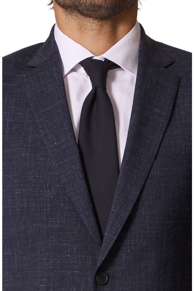 Sartorial Classic Fit Wool & Linen Suit, Alternate, color, NAVY