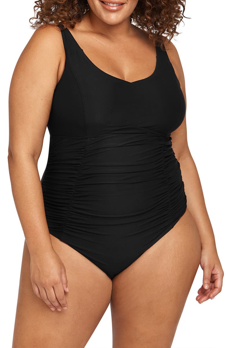 Artesands Raphael E- & F-Cup Underwire One-Piece Swimsuit, Main, color,