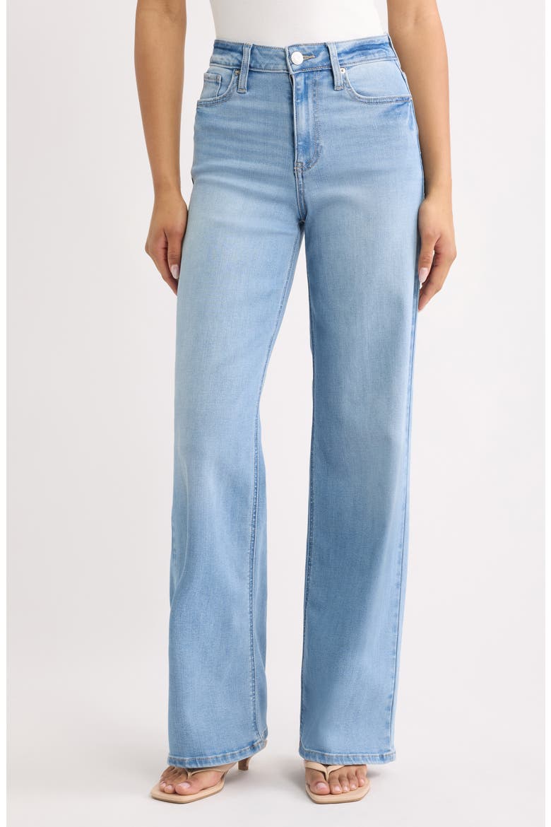 High Waist Wide Leg Jeans, Main, color, LIGHT BLUE